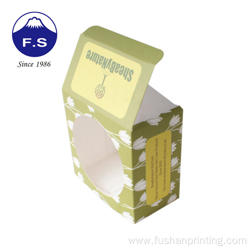 Recyclable Round Window Gift Box For Soap Packaging